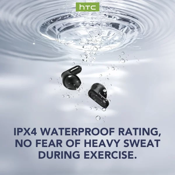 HTC NE20 Bluetooth 6.0 Wireless Translation Earphones IPX4 Waterproof Long Battery Life - Image 3